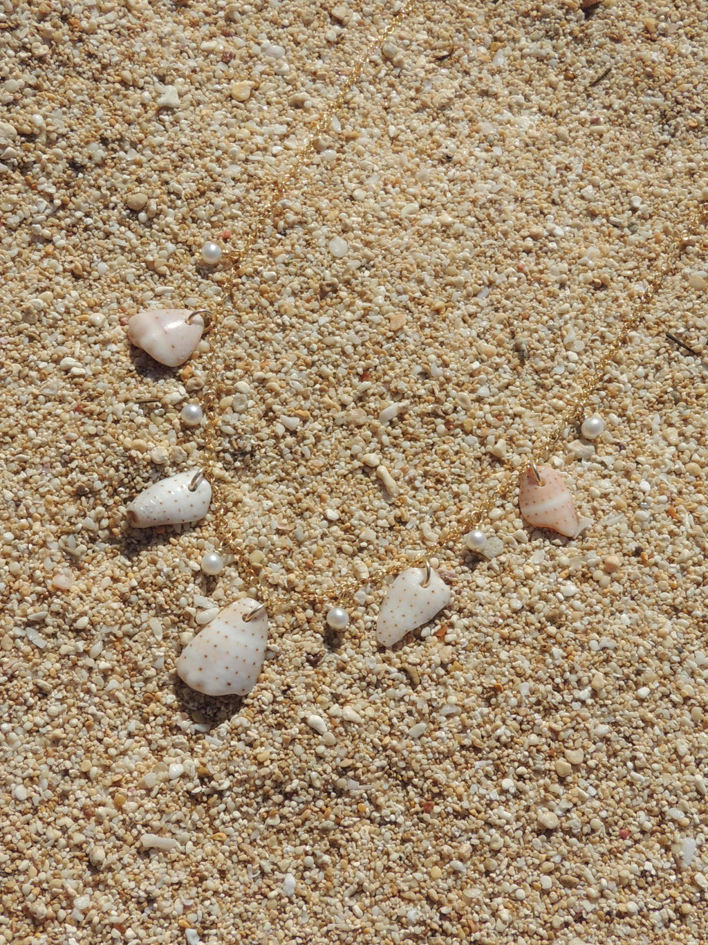 Abbreviated Cone Shell Piece Charm Necklace