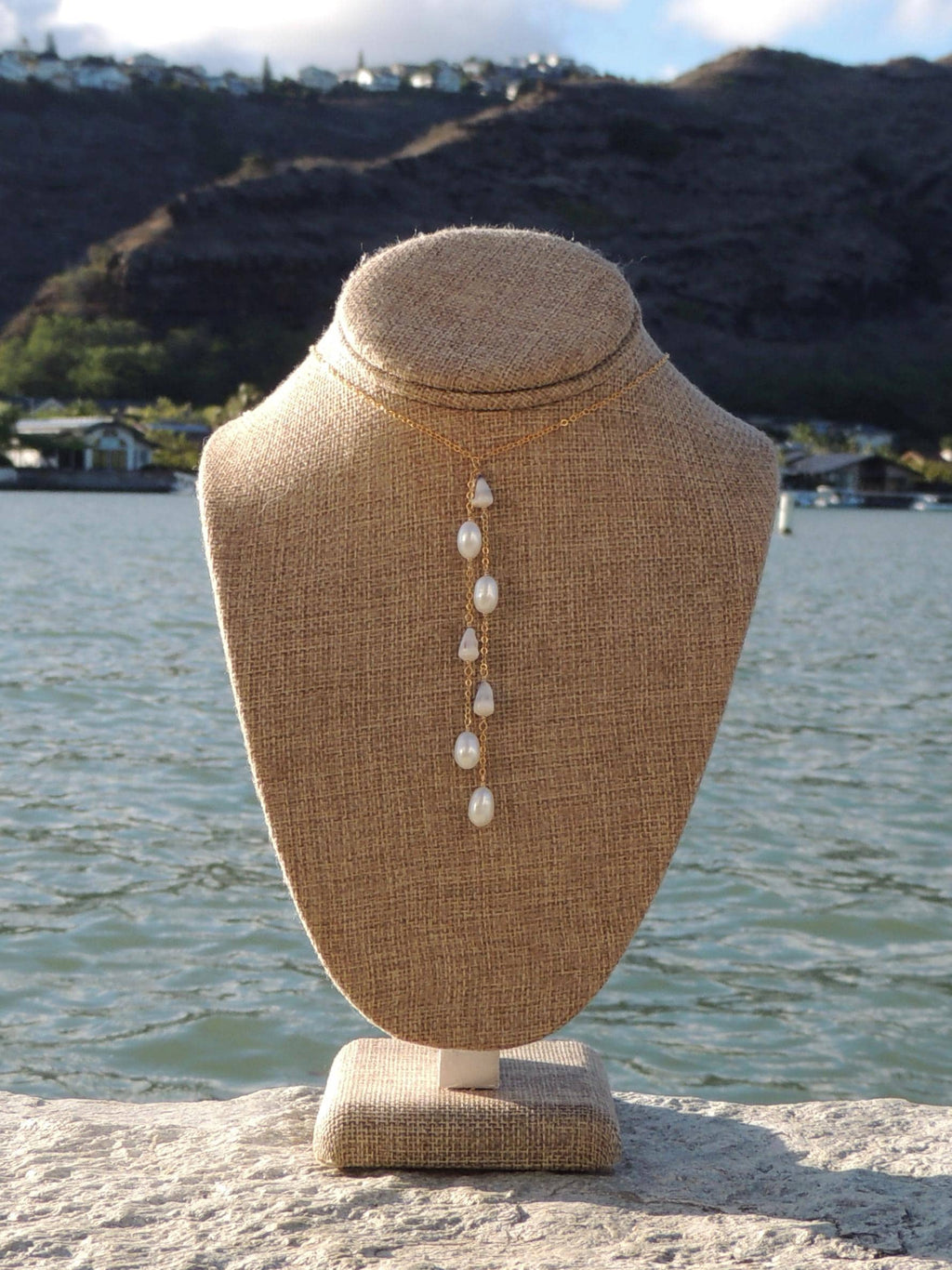 Cone Shell Lariat Necklace