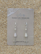 Cone Shell / Cross Charm Huggies