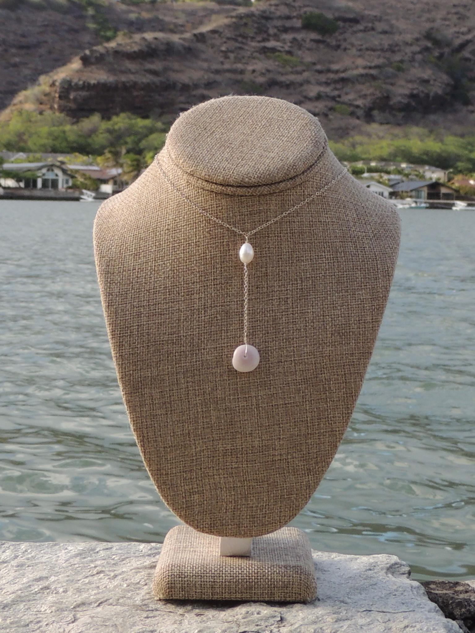 Puka Shell Lariat Necklace