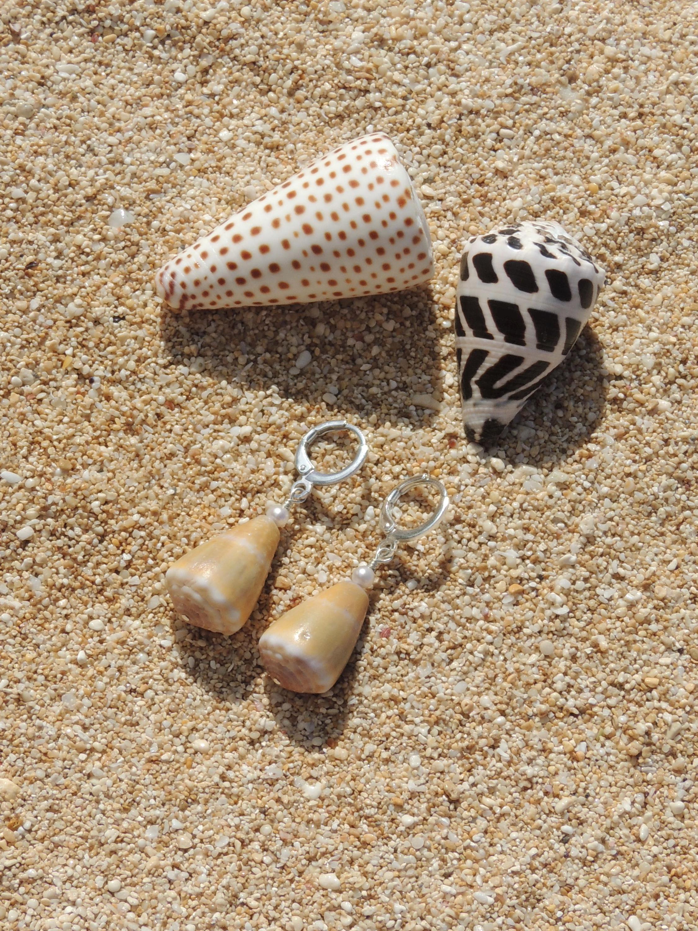 Olive Green Cone Shell Huggies