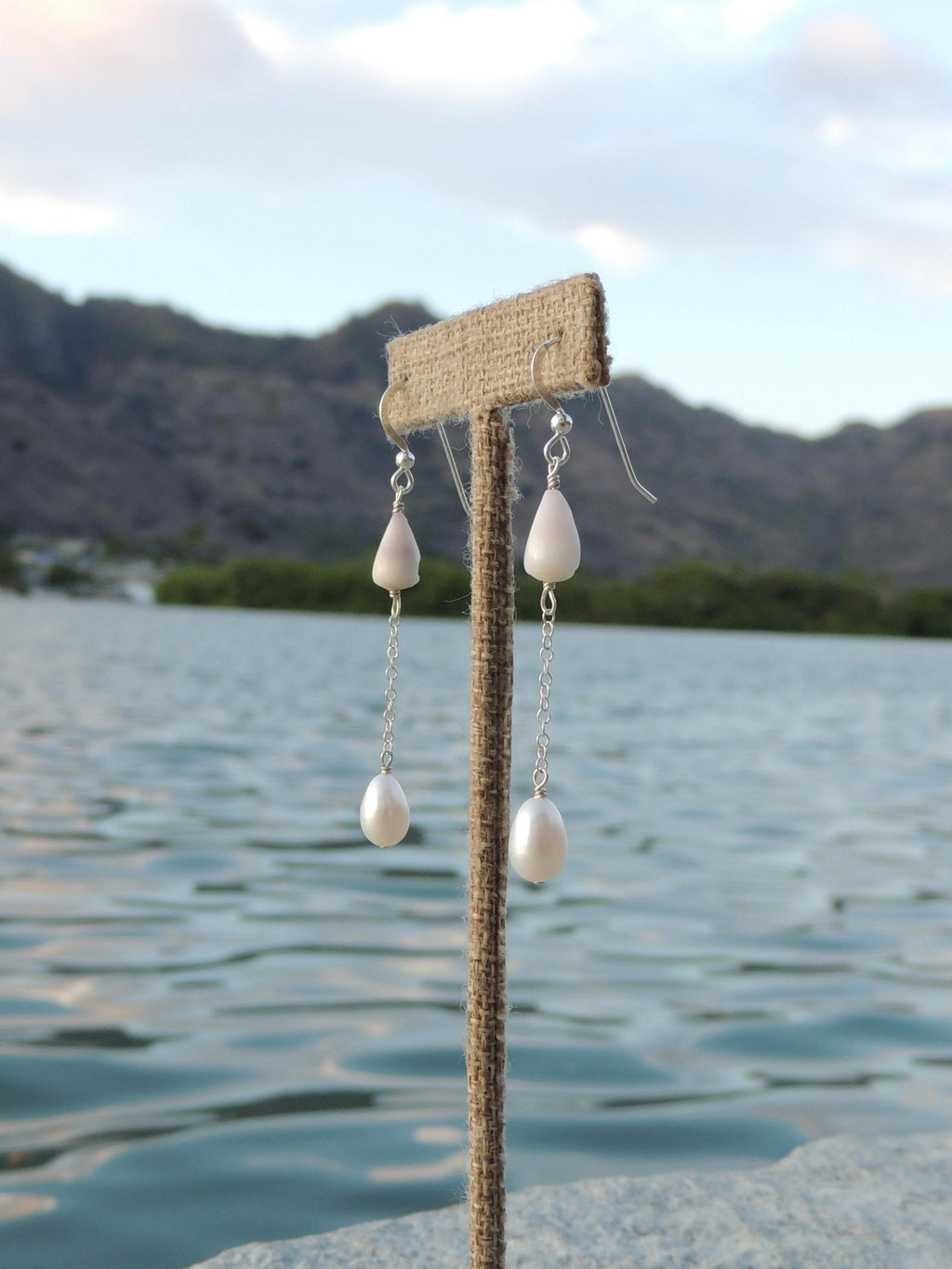 Cone Shell Chain Earrings