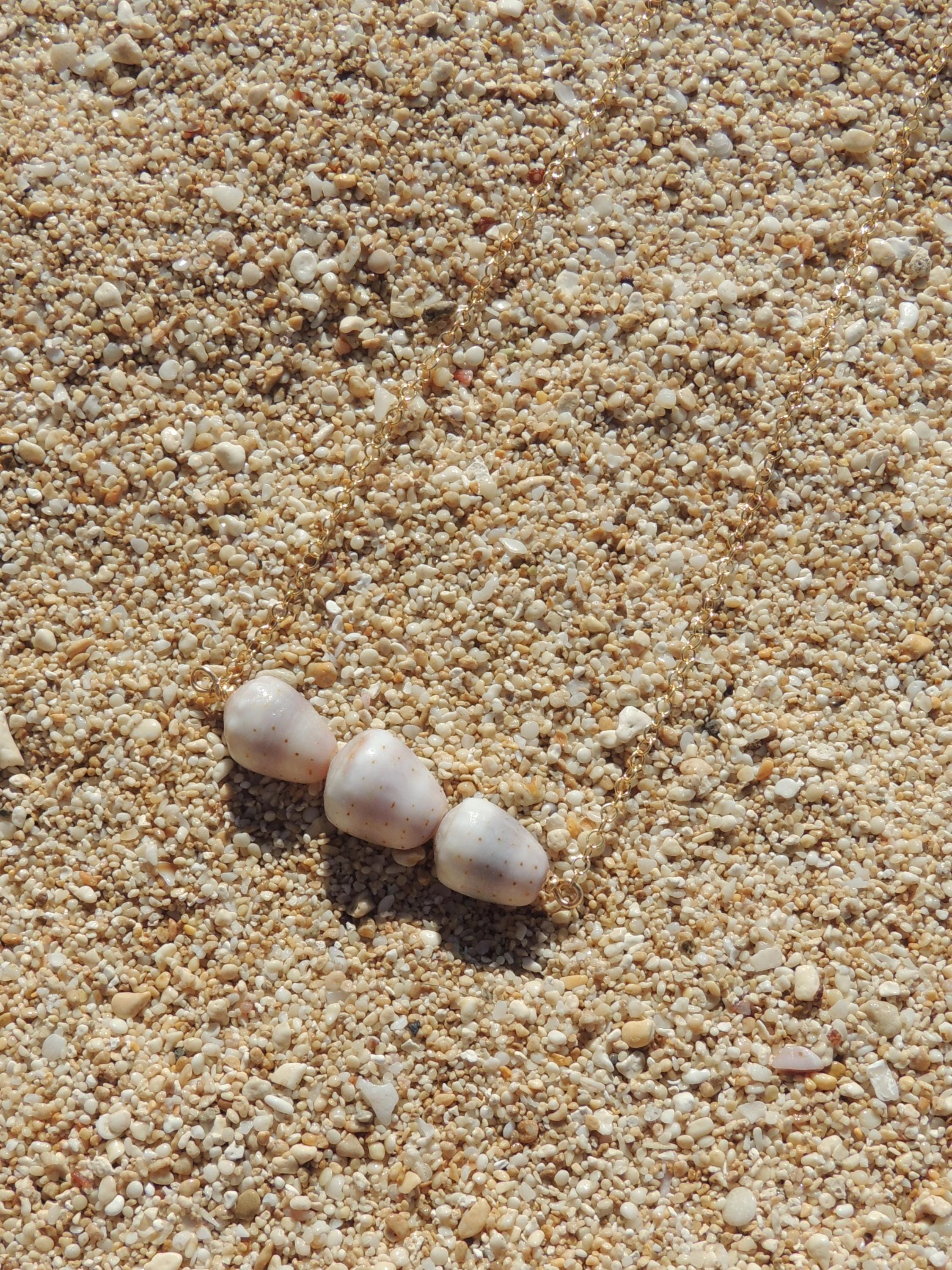 Abbreviated Cone Shell Bar Necklace