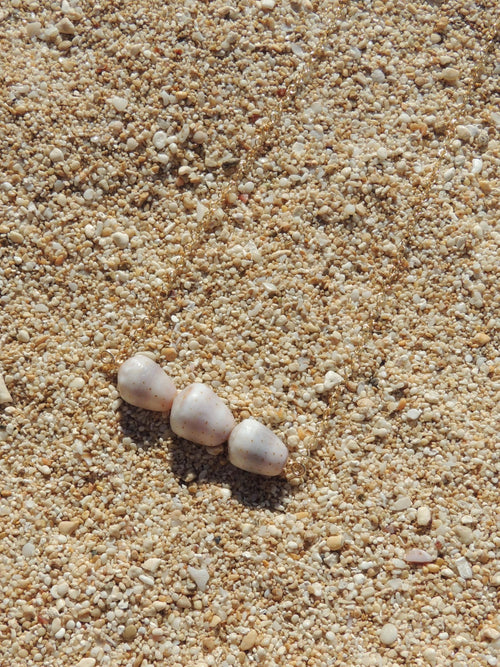 Abbreviated Cone Shell Bar Necklace