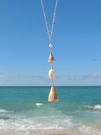 Cone Shell Lariat Necklace