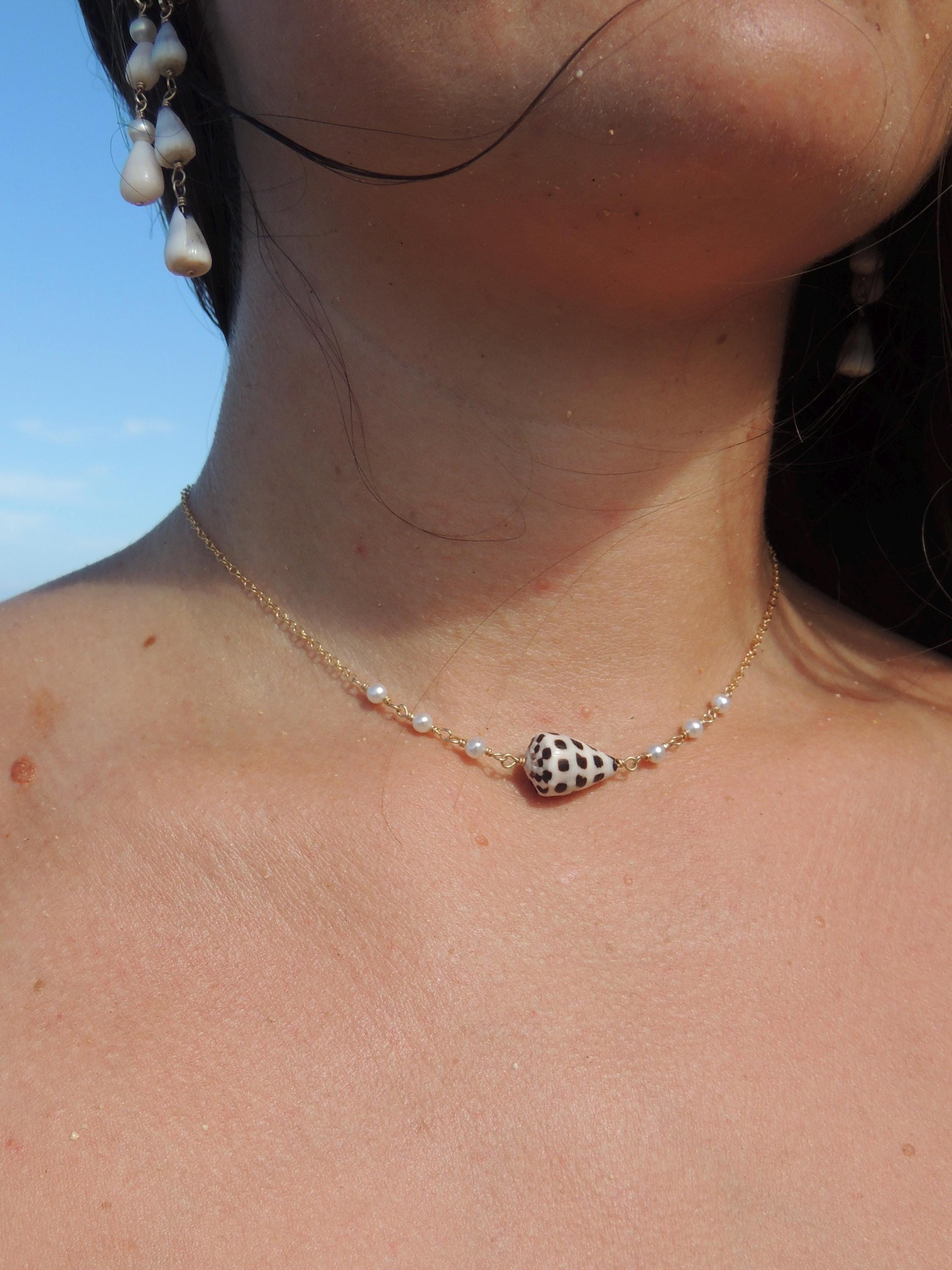 Cone Shell Choker Necklace
