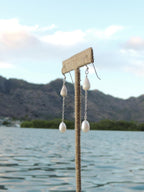 Cone Shell Chain Earrings