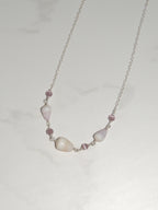 Cone Shell Choker / Pink Beads