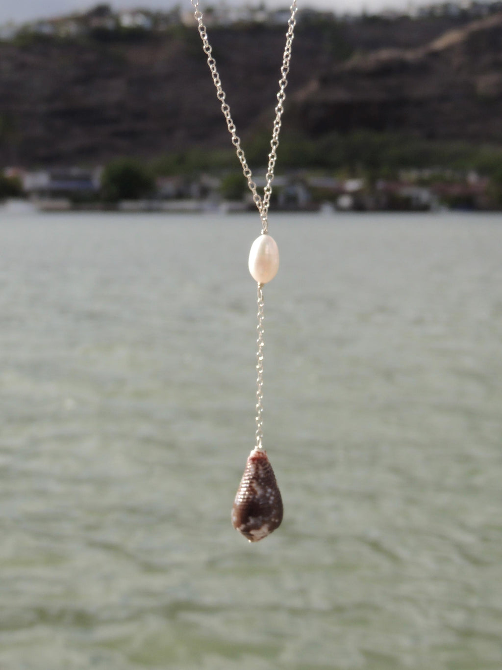 Cone Shell Lariat Necklace