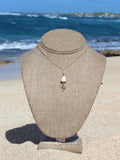Cone Shell / Cross Charm Necklace