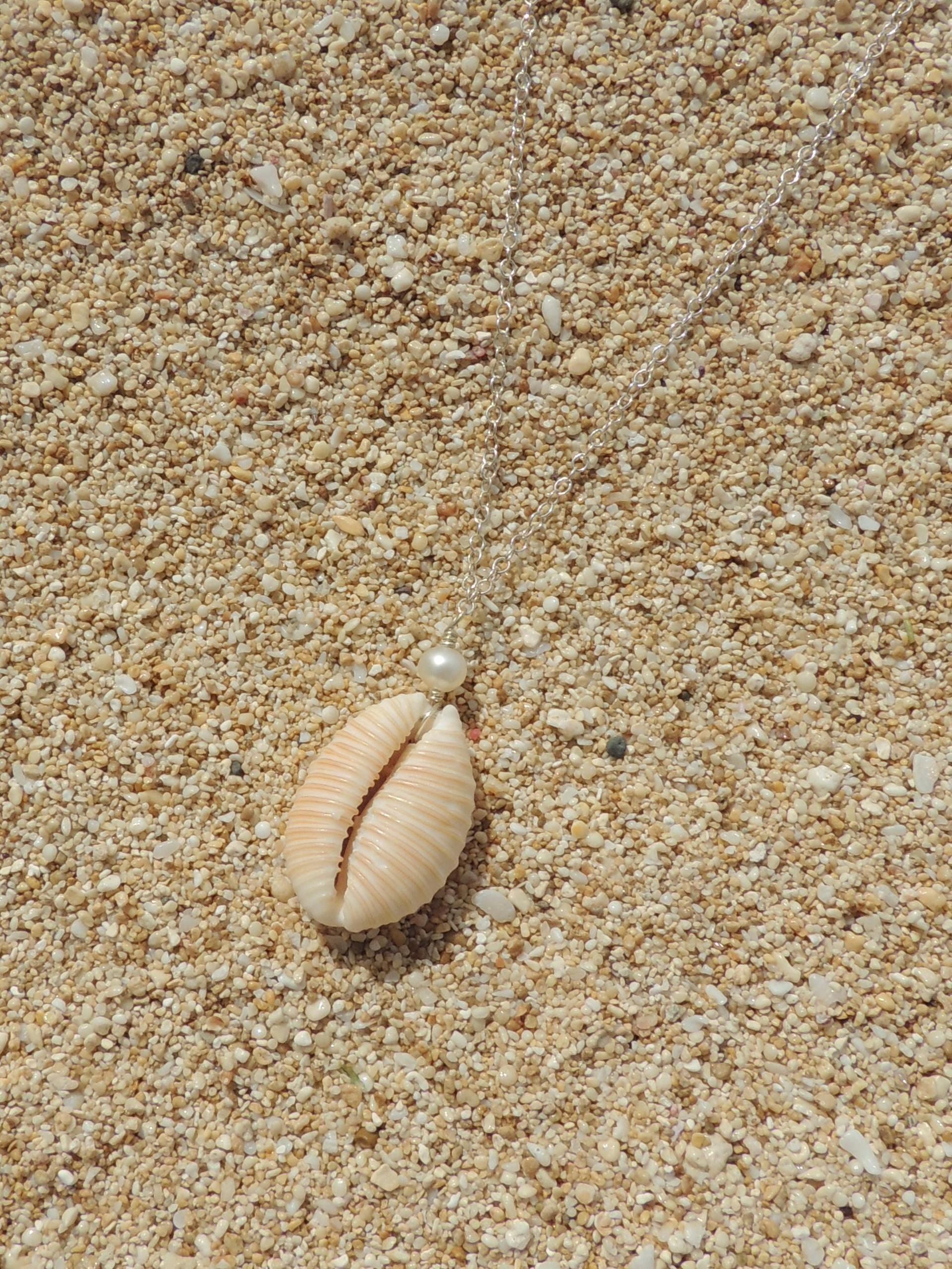 Granulated Cowrie Shell Necklace