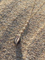 Cowrie Shell Lariat Necklace