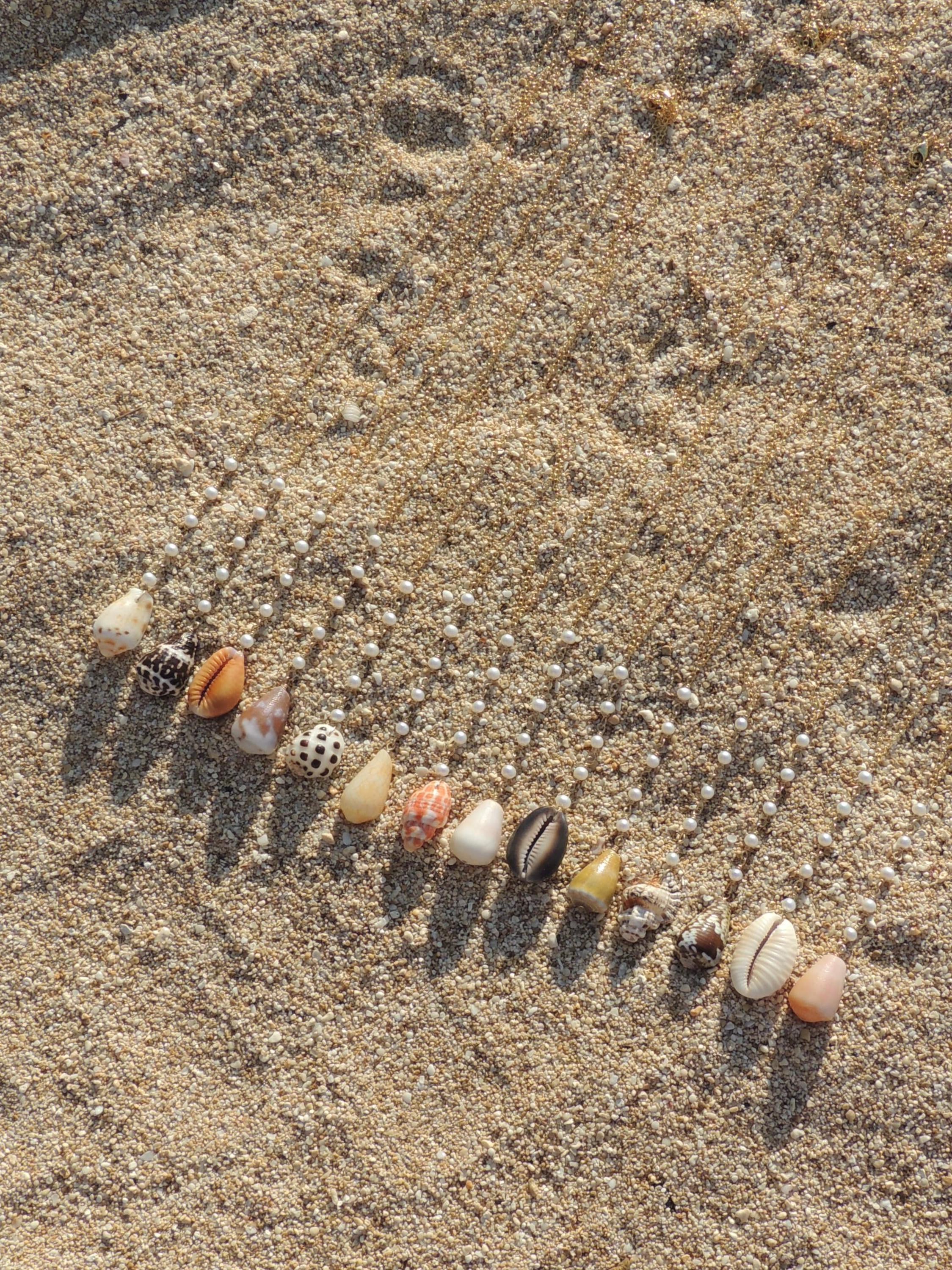 Cone Shell Lariat Necklace