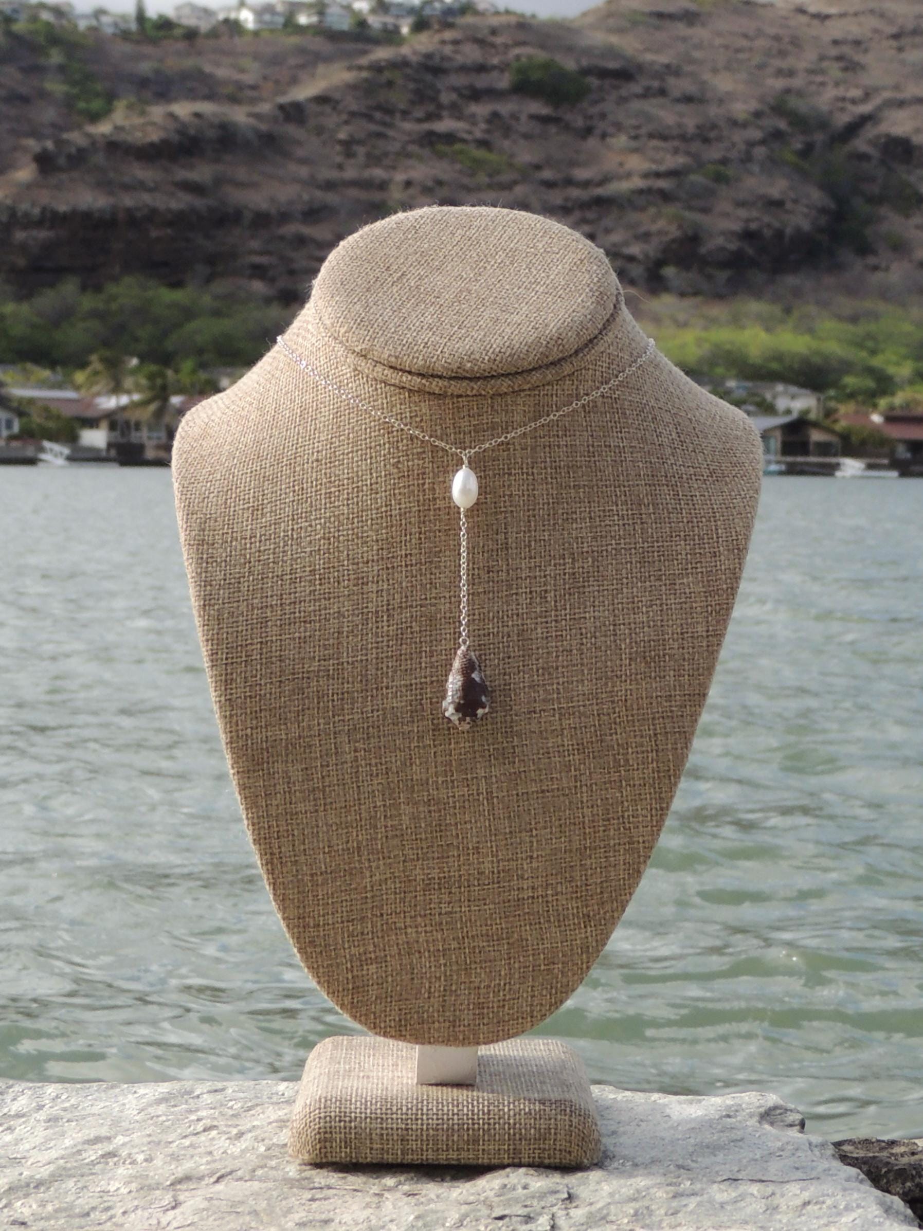 Cone Shell Lariat Necklace