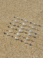 Cone Shell Choker / Black Pearls