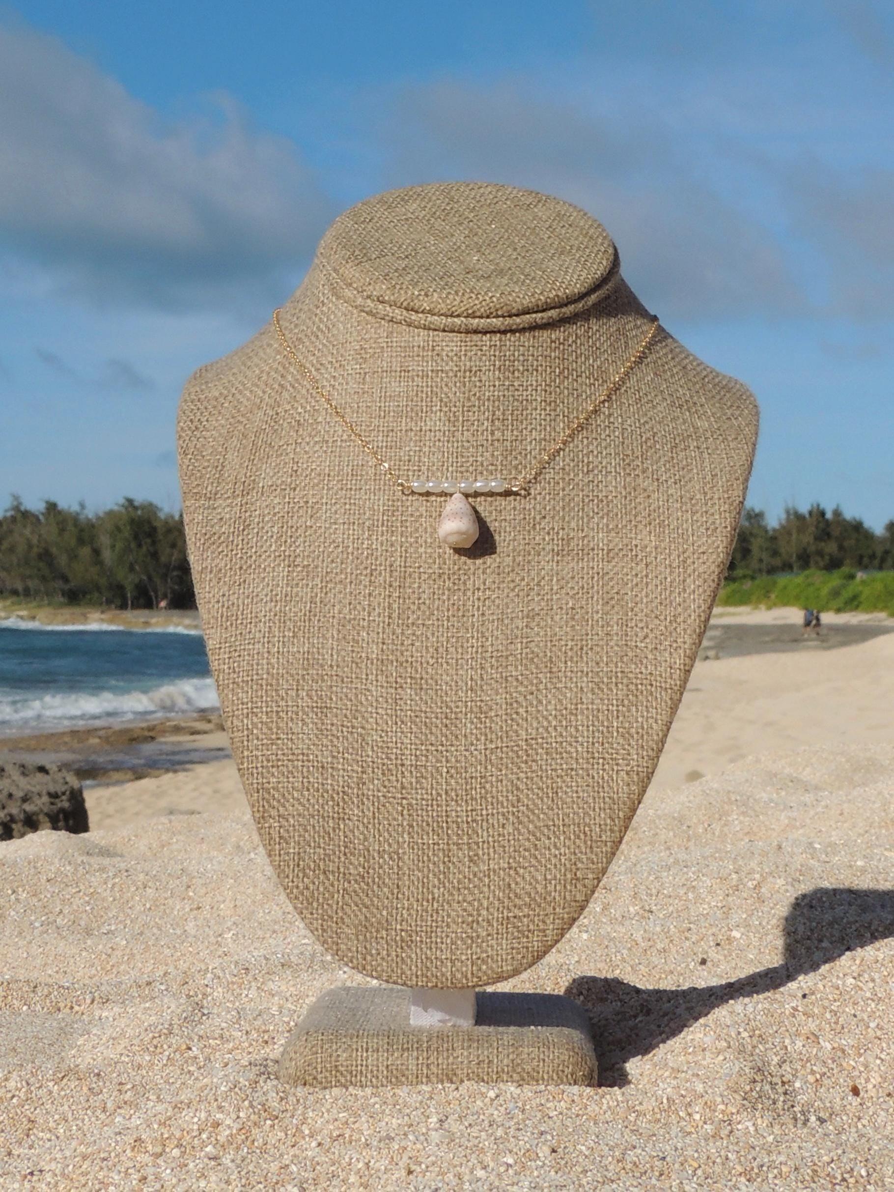Cone Shell Bar Necklace