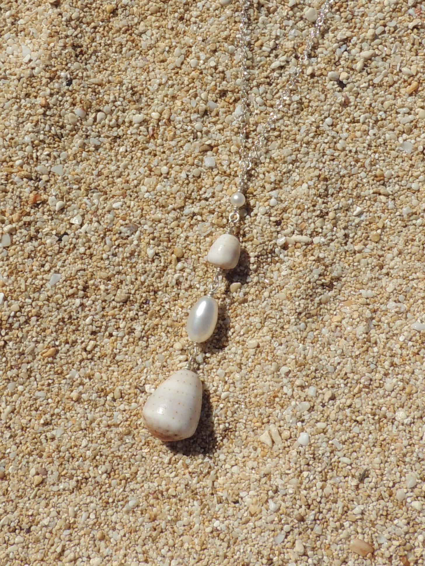Cone Shell Lariat Necklace