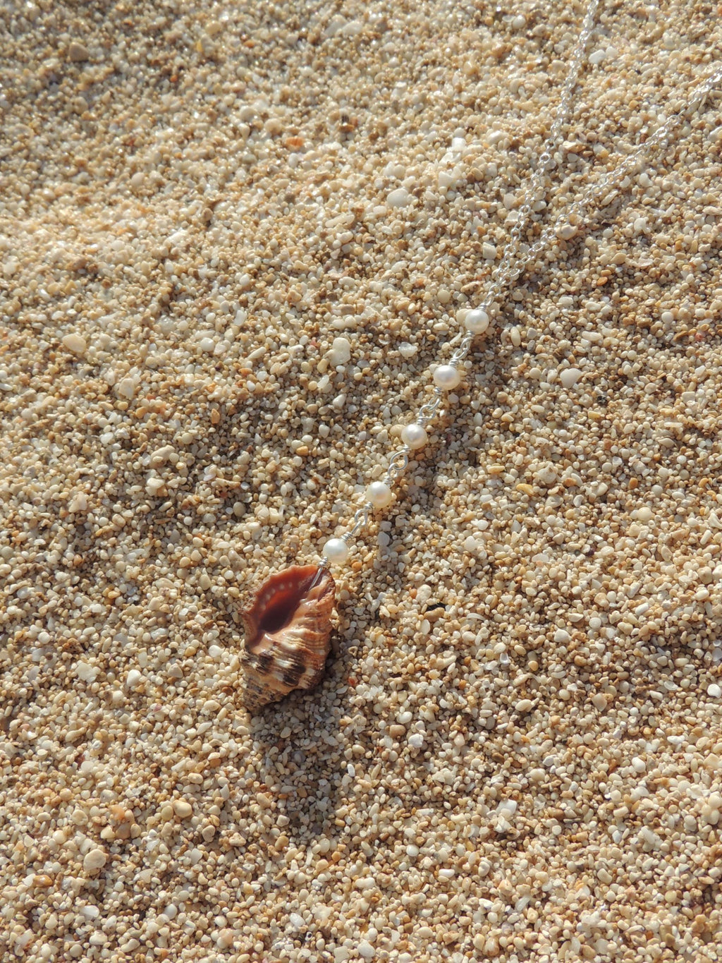 Triton Shell Lariat Necklace