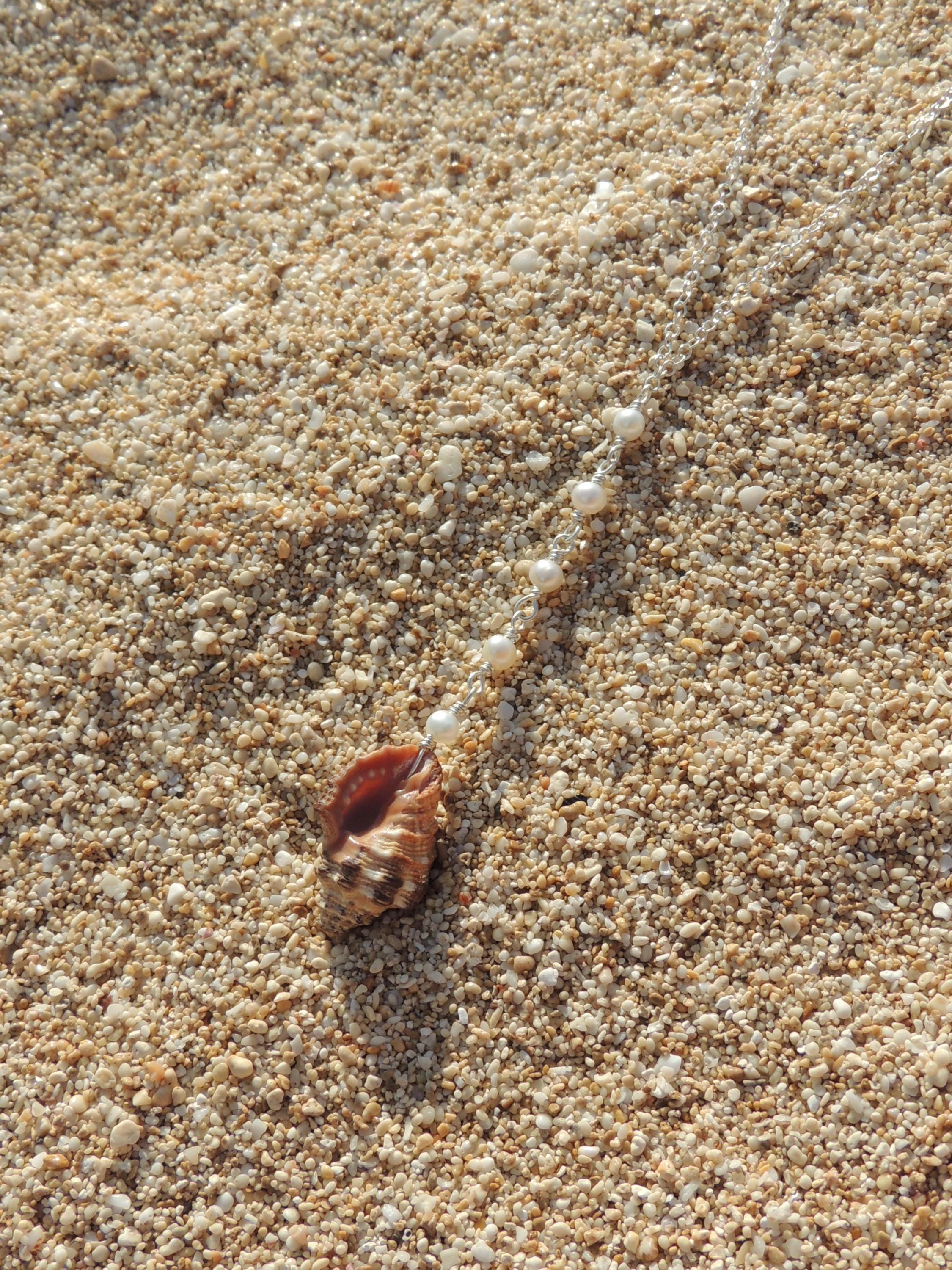 Triton Shell Lariat Necklace