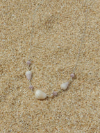 Cone Shell Choker / Pink Beads