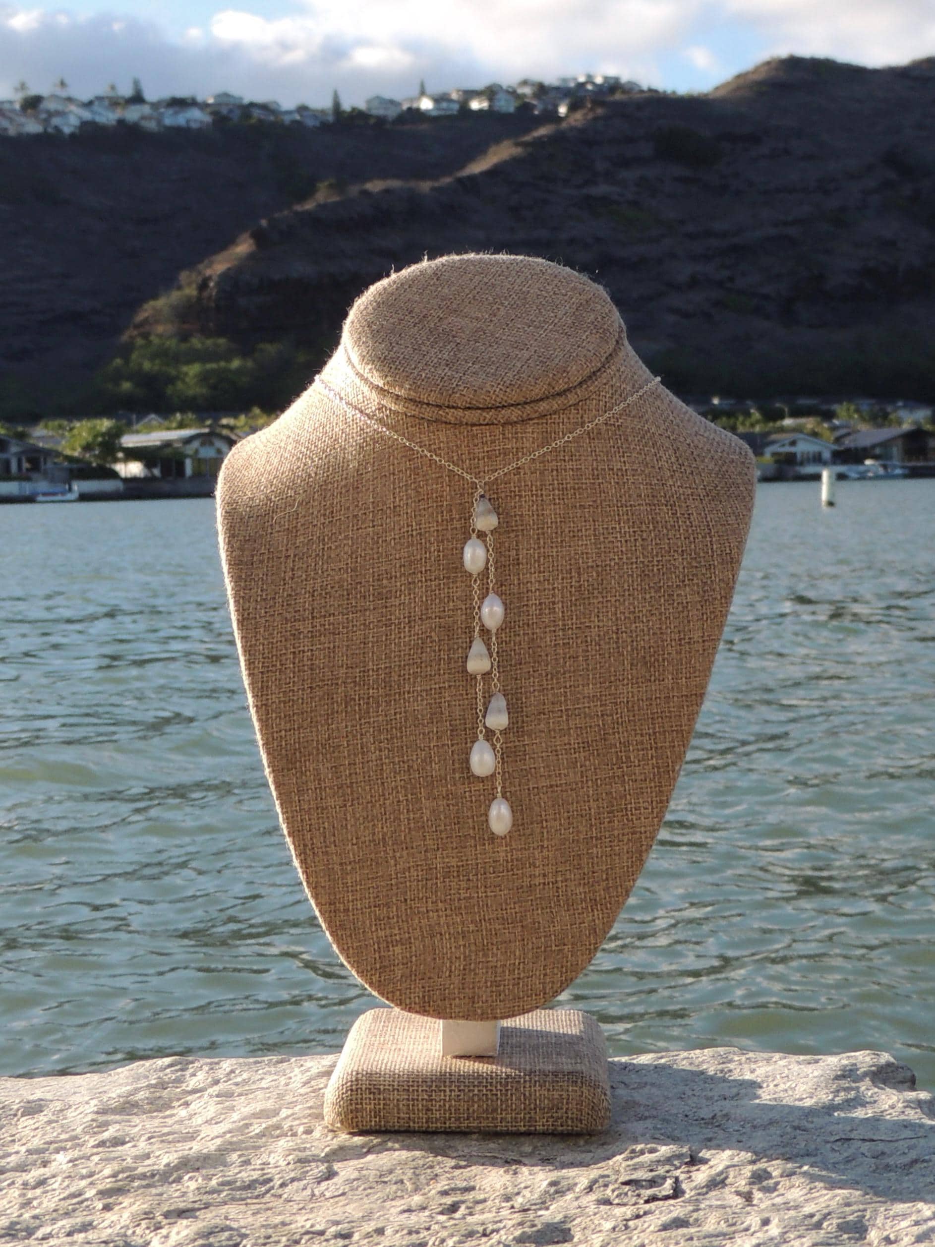 Cone Shell Lariat Necklace