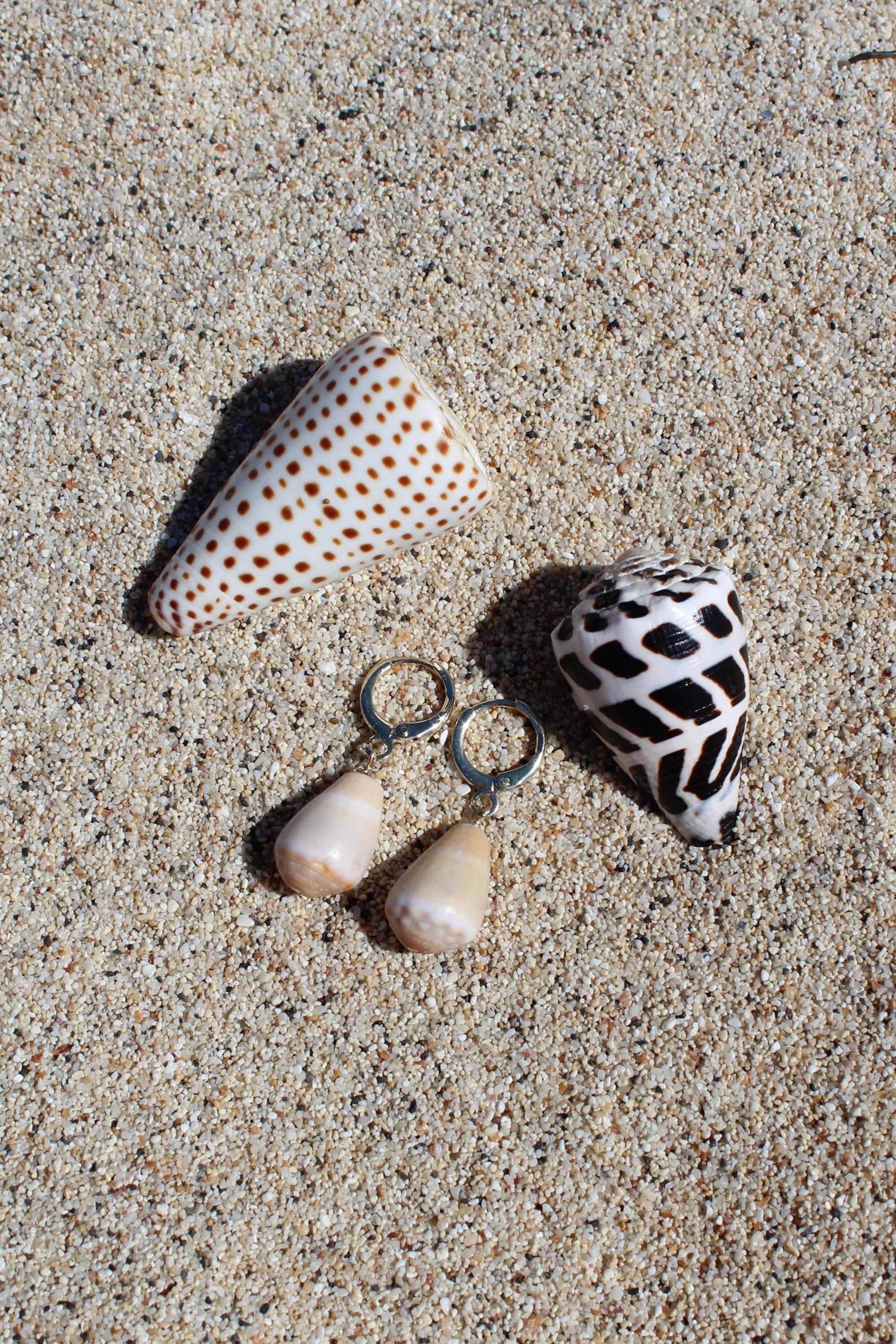 Pastel Cone Shell Huggies