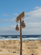 Hebrew Cone Shell Huggies