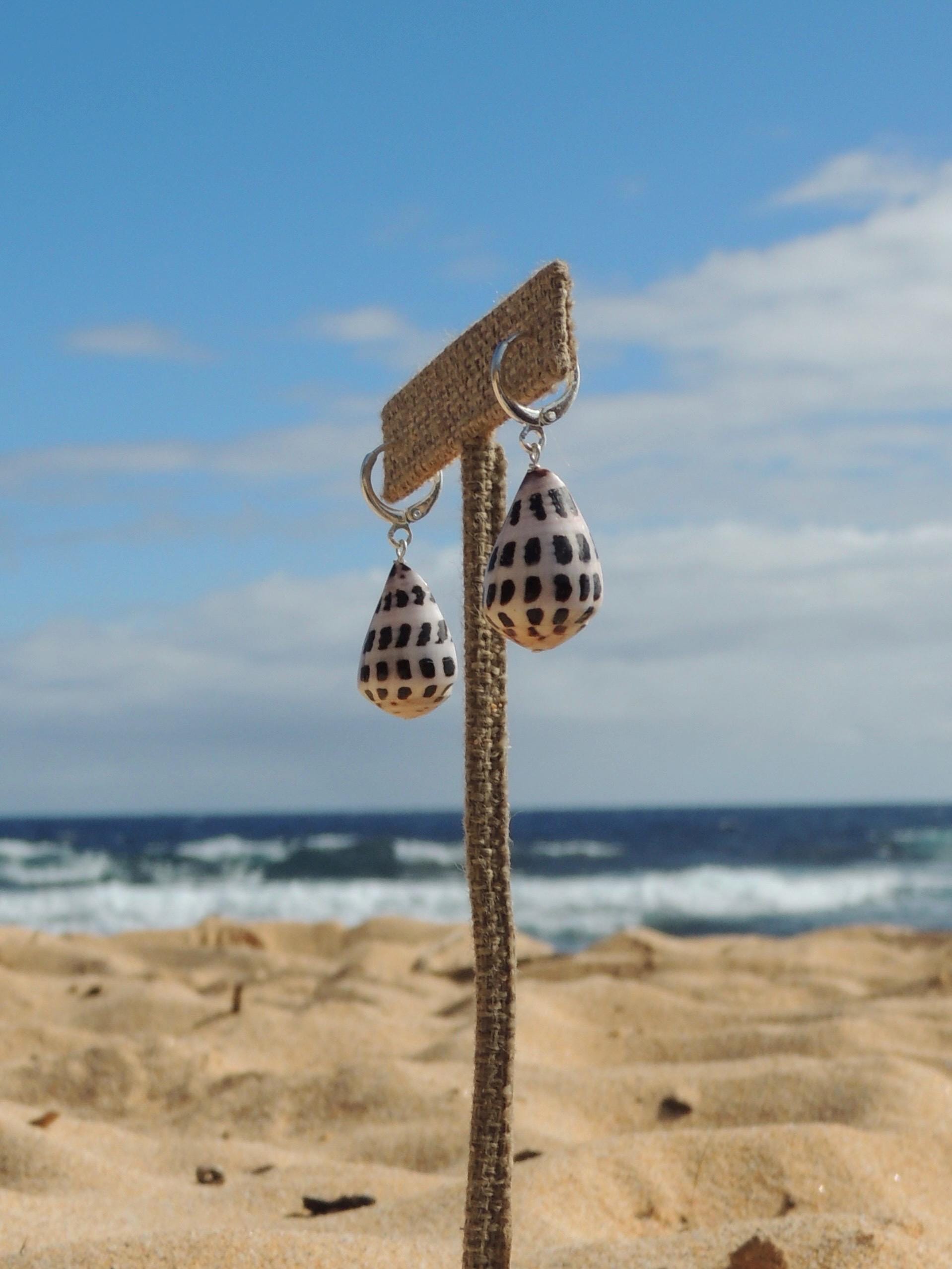 Hebrew Cone Shell Huggies