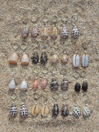 Honey Cowrie Shell Huggies