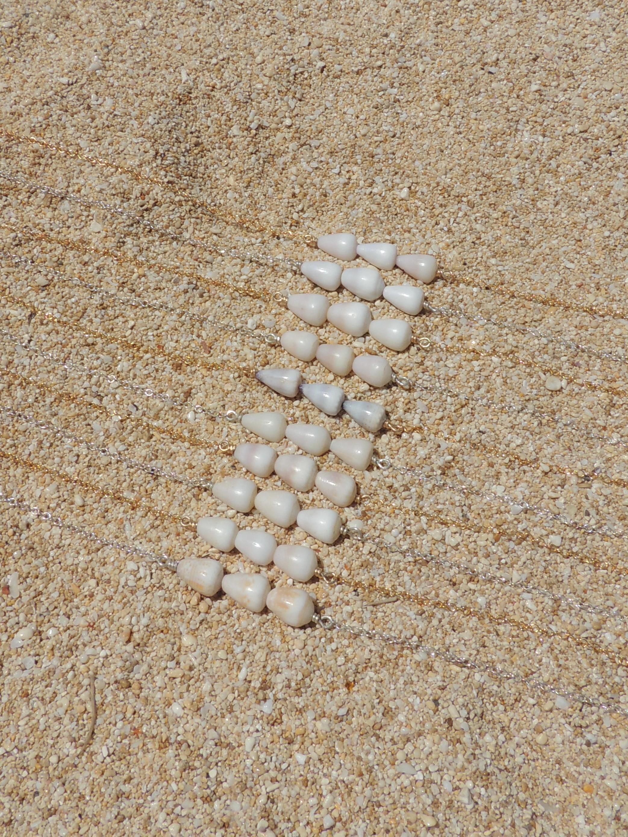 Cone Shell Bar Necklace