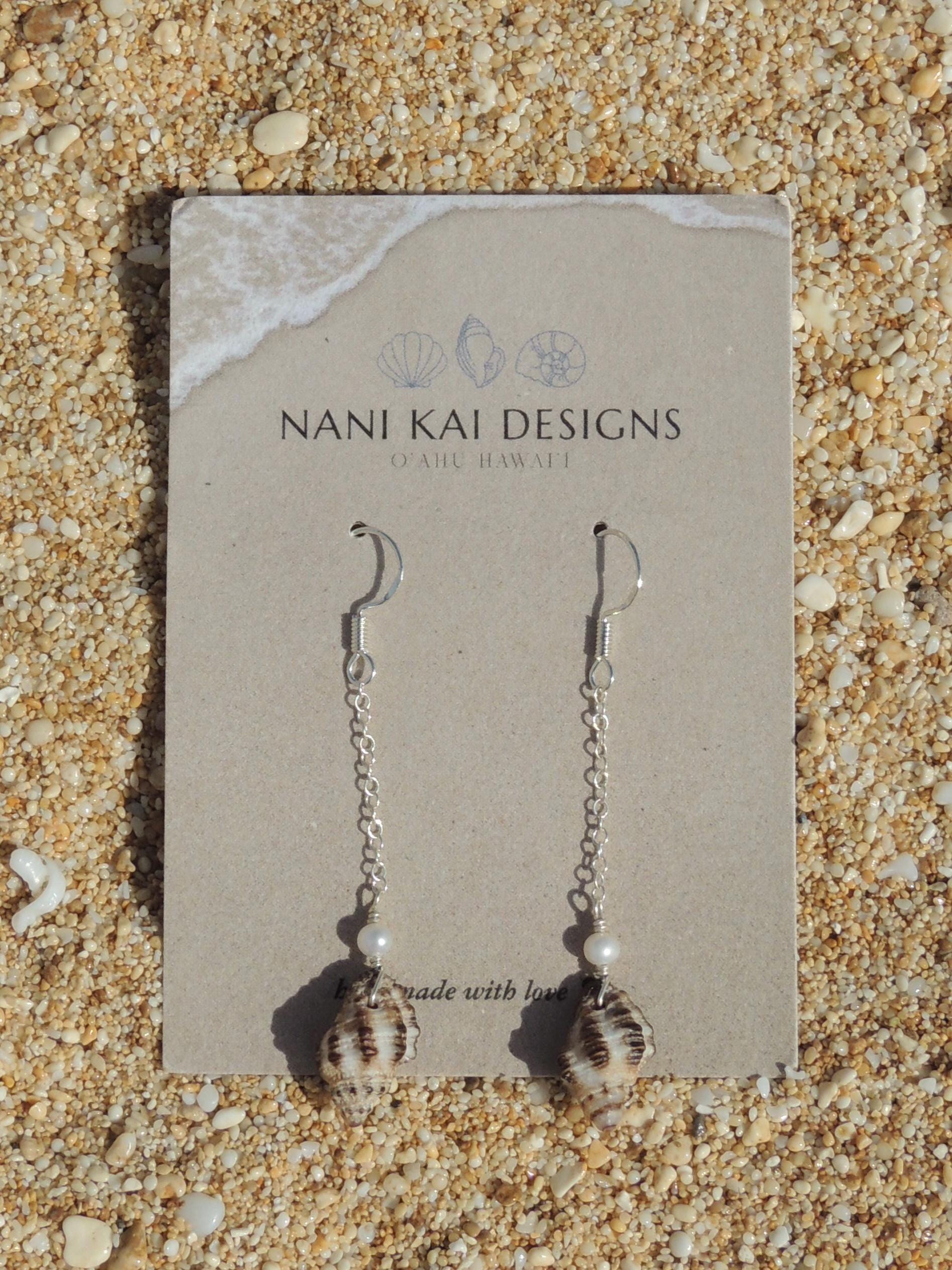 Triton Shell Chain Earrings