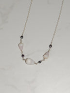 Cone Shell Choker / Black Pearls