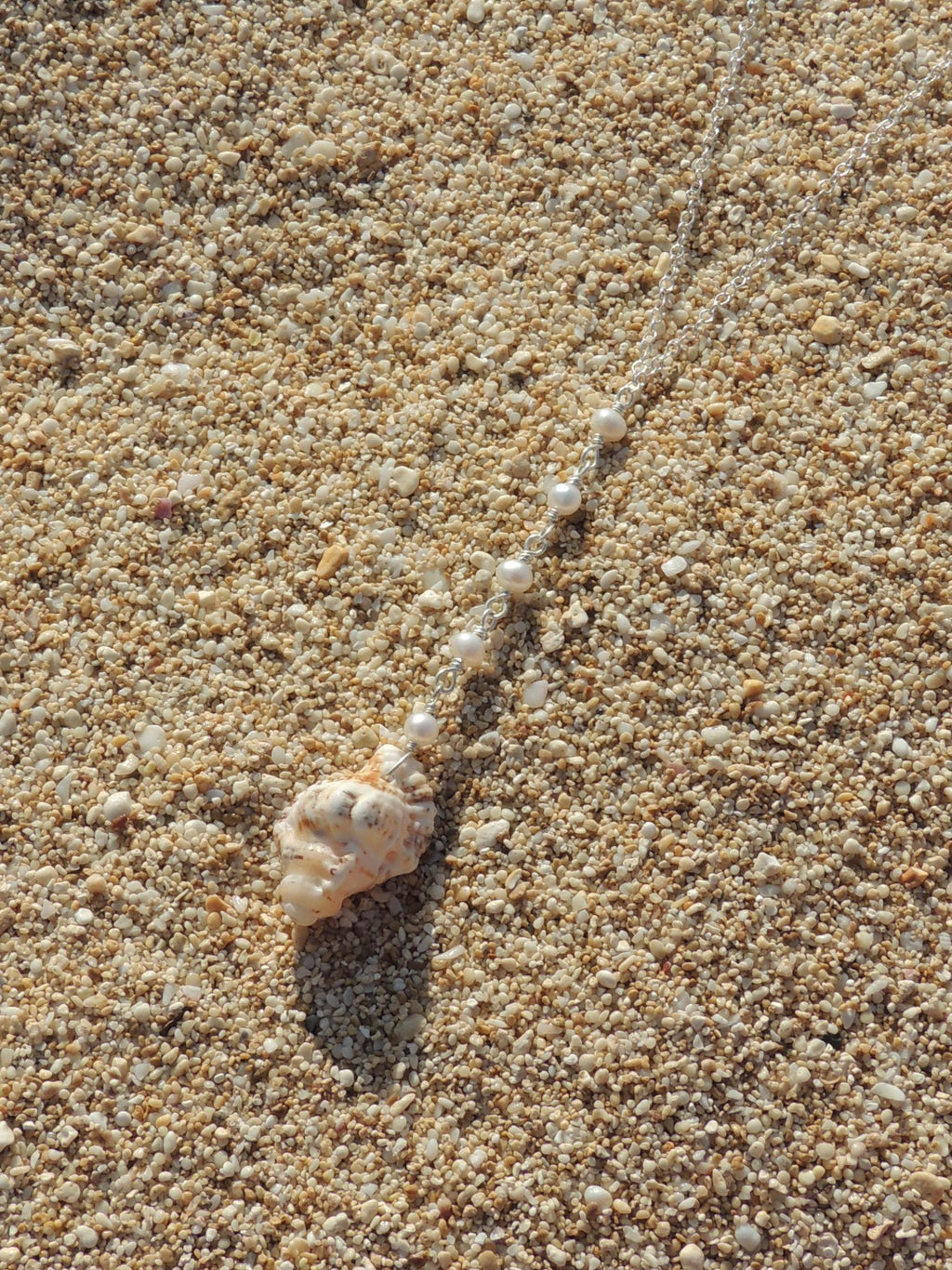 Triton Shell Lariat Necklace