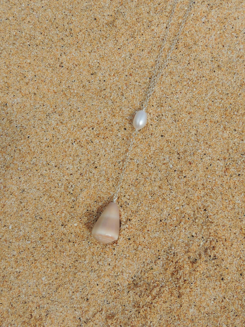 Cone Shell Lariat Necklace