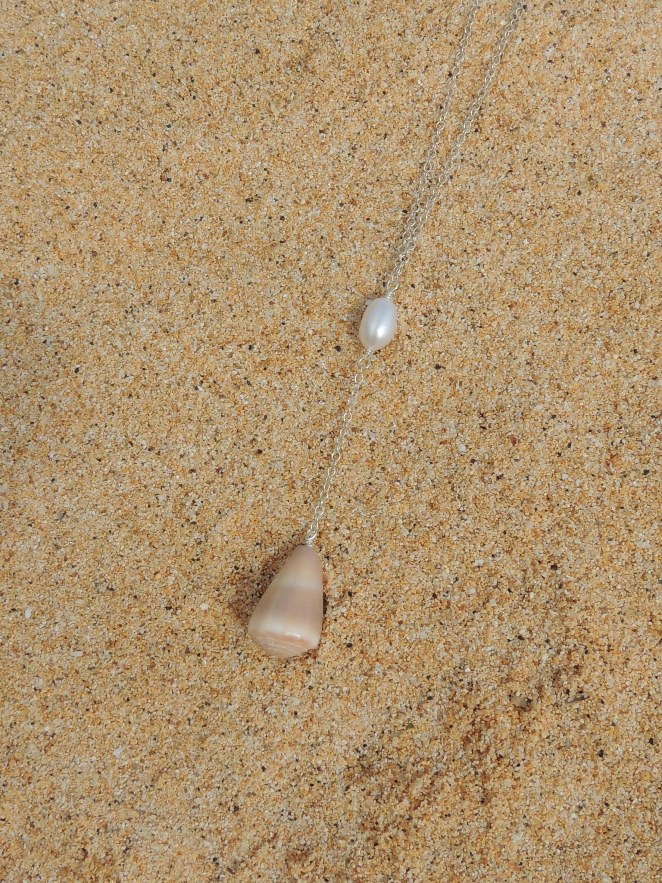 Cone Shell Lariat Necklace