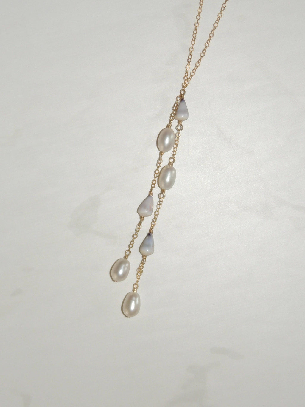 Cone Shell Lariat Necklace