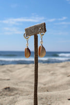 Honey Cowrie Shell Huggies