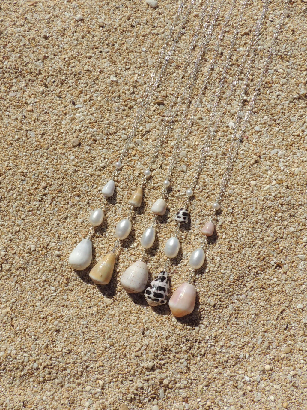 Cone Shell Lariat Necklace