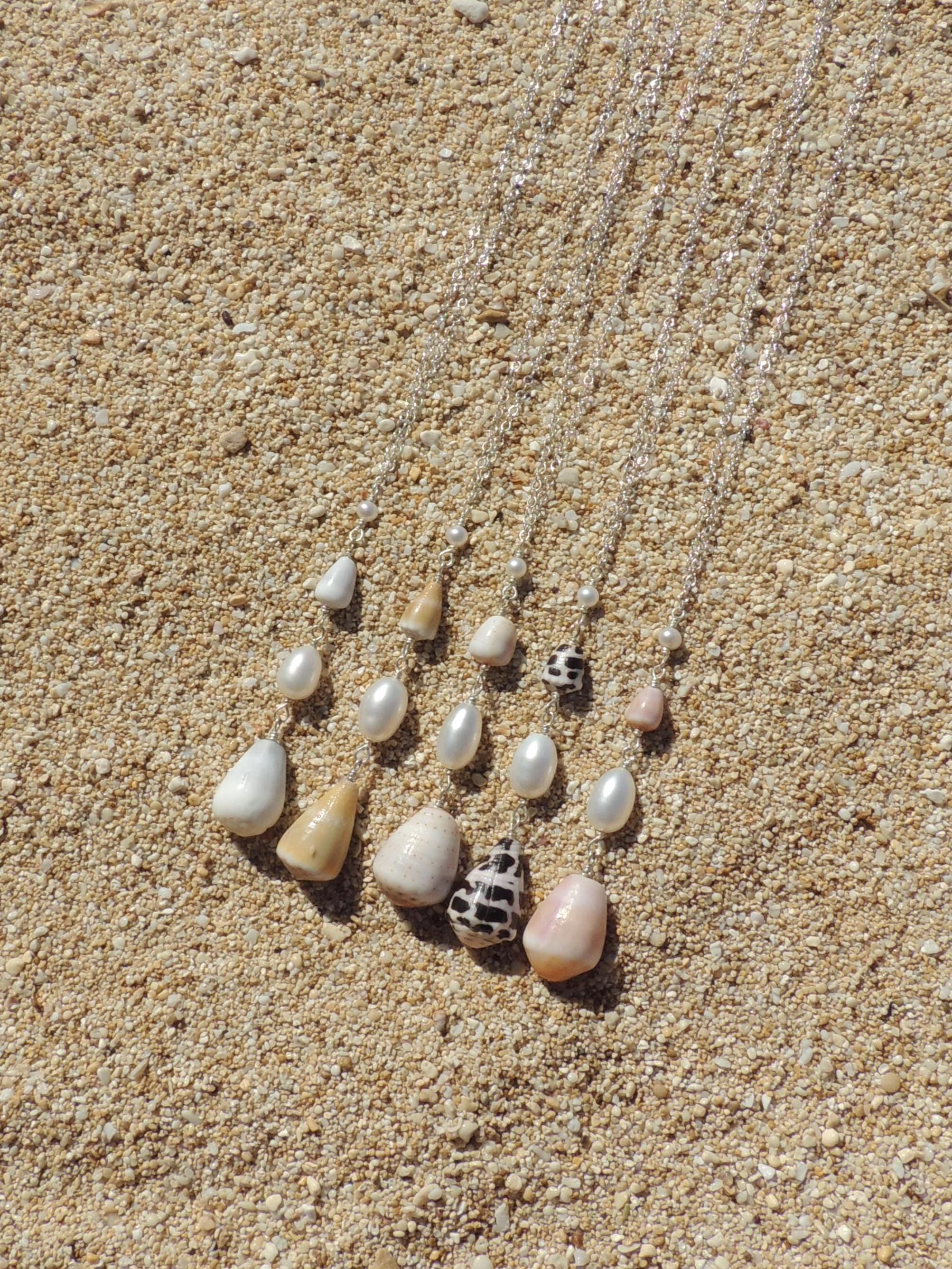 Cone Shell Lariat Necklace