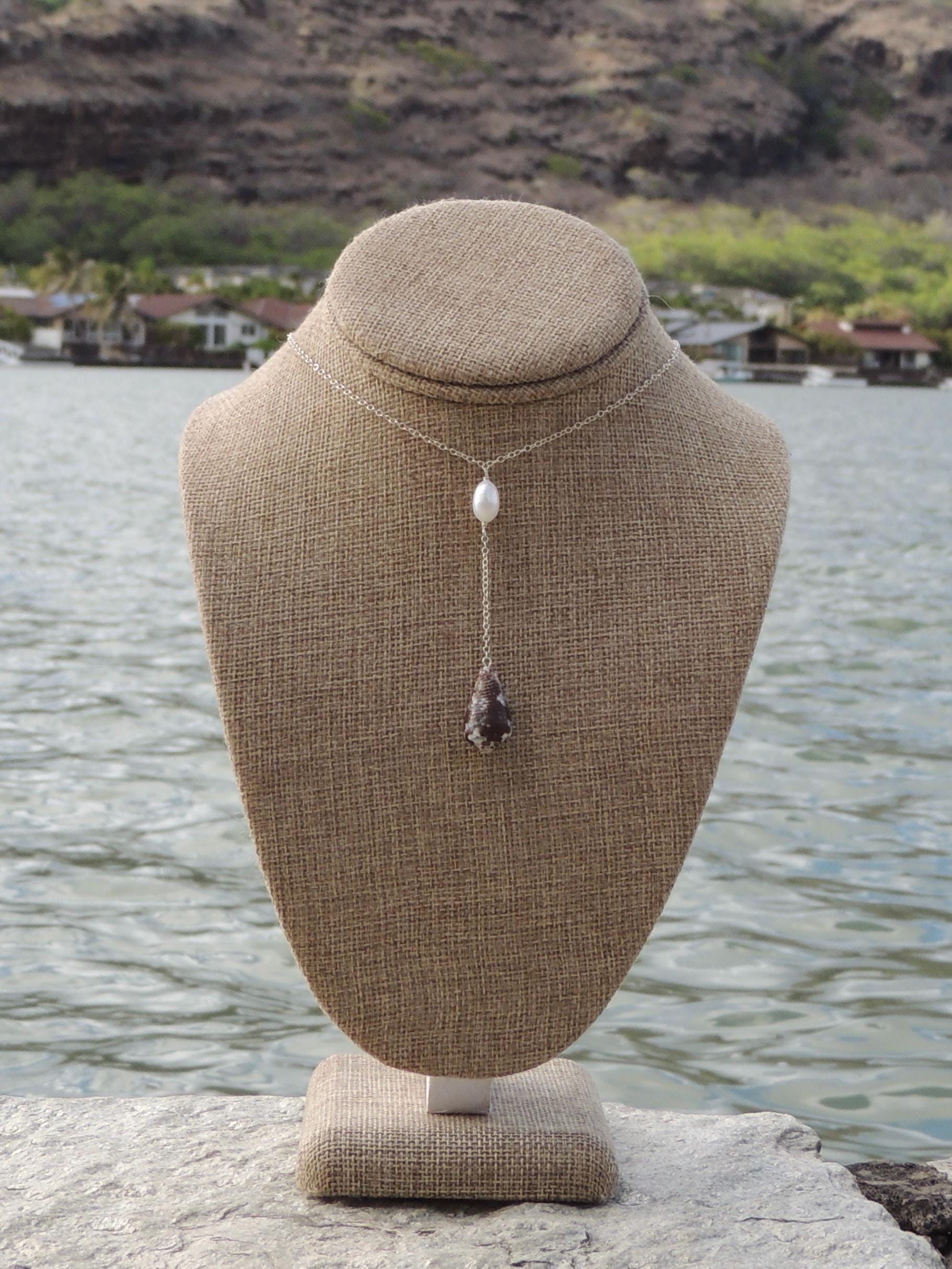 Cone Shell Lariat Necklace
