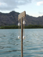 Cone Shell Chain Earrings