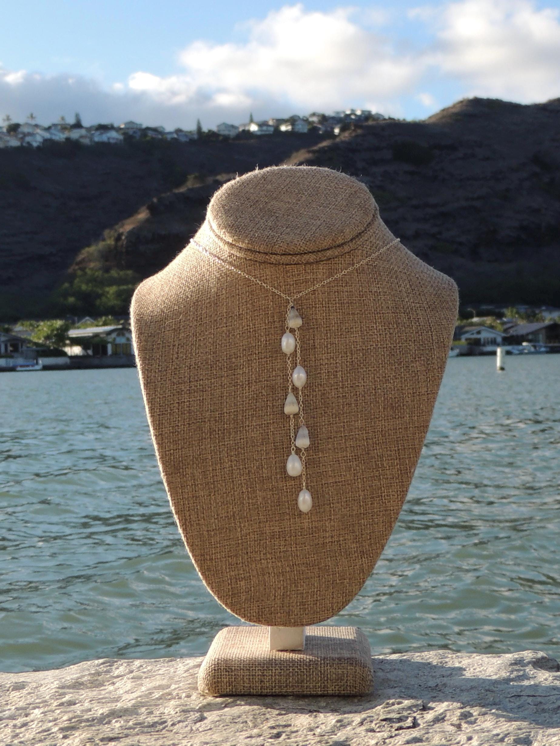 Cone Shell Lariat Necklace