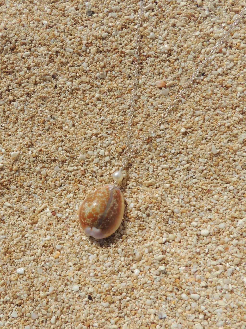 Honey Cowrie Shell Necklace
