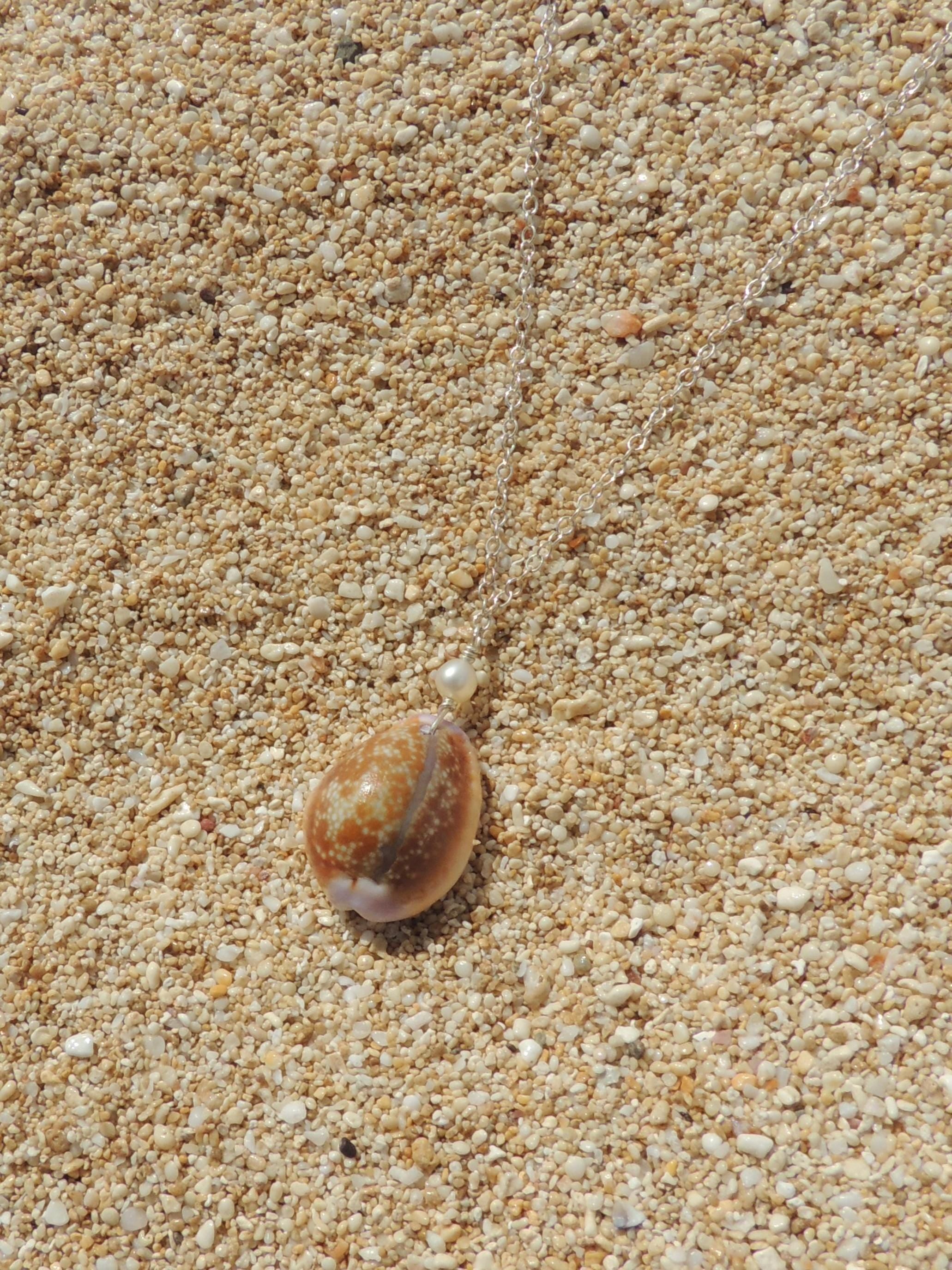 Honey Cowrie Shell Necklace