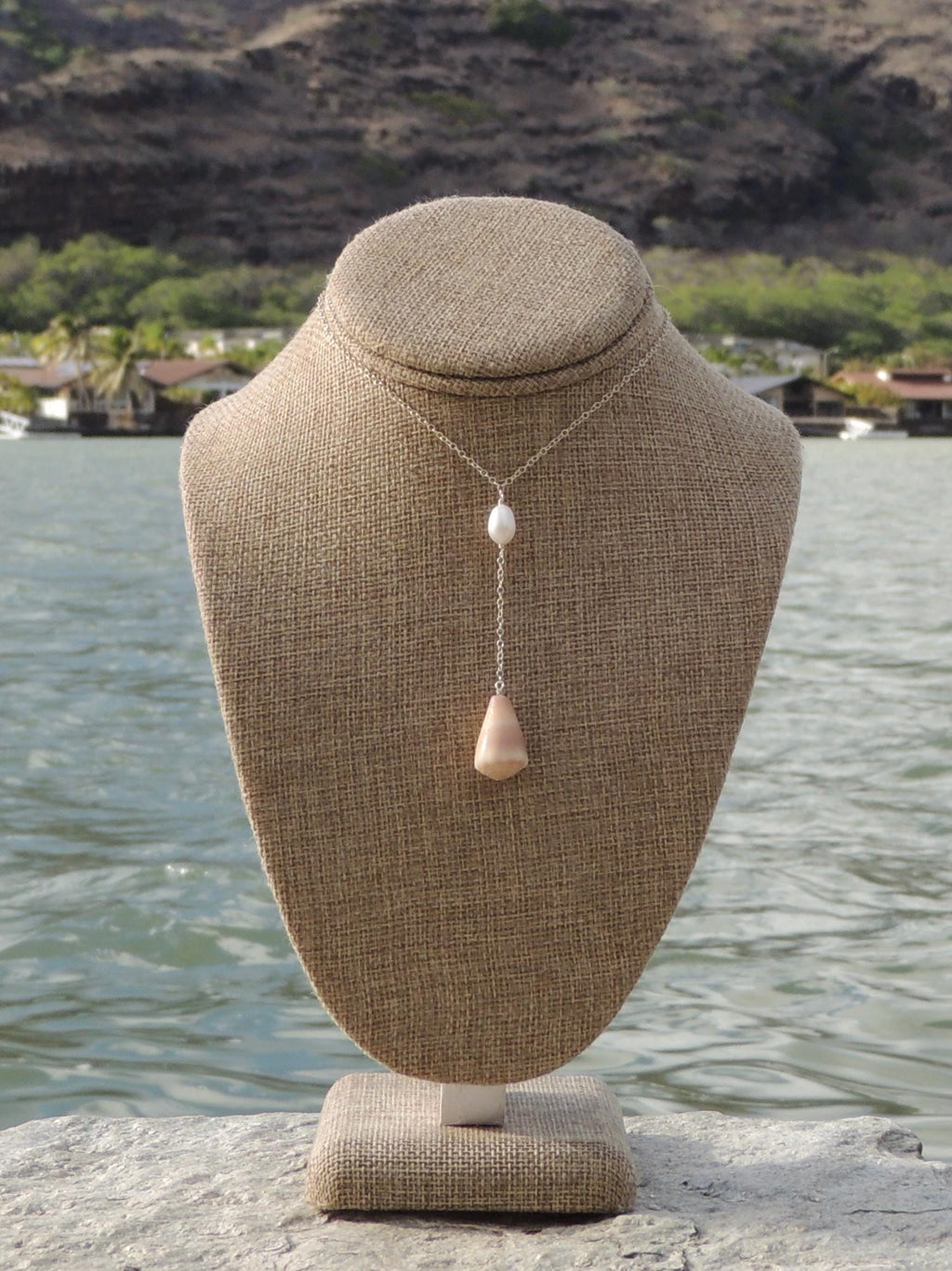 Cone Shell Lariat Necklace