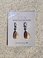 Honey Cowrie Shell Huggies
