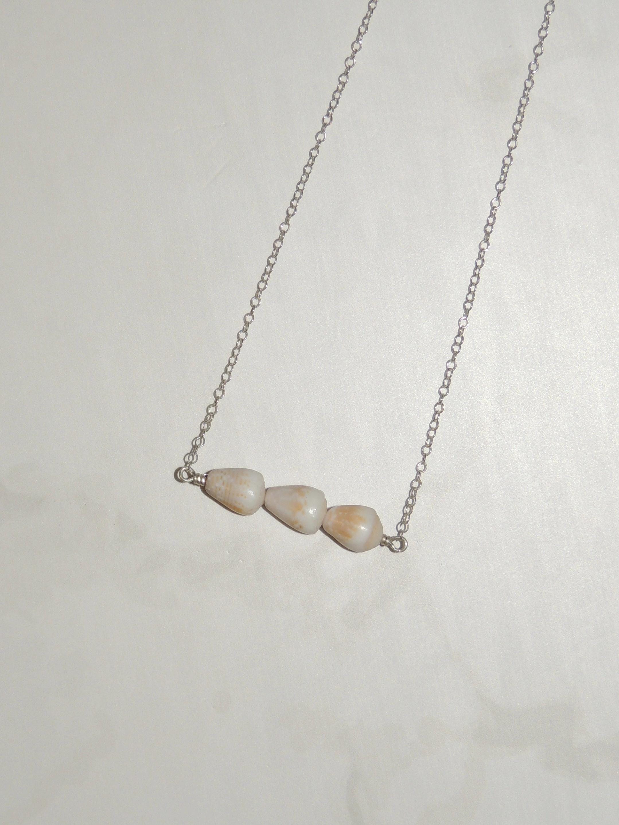 Cone Shell Bar Necklace