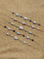Cone Shell Choker / Blue Beads