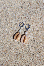 Honey Cowrie Shell Huggies