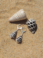 Hebrew Cone Shell Huggies